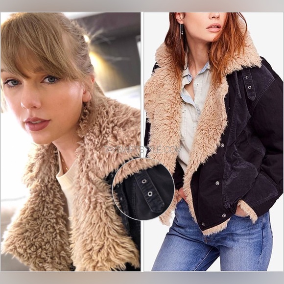 FREE PEOPLE OWEN FAUX FUR SHERPA JACKET - Picture 7 of 9